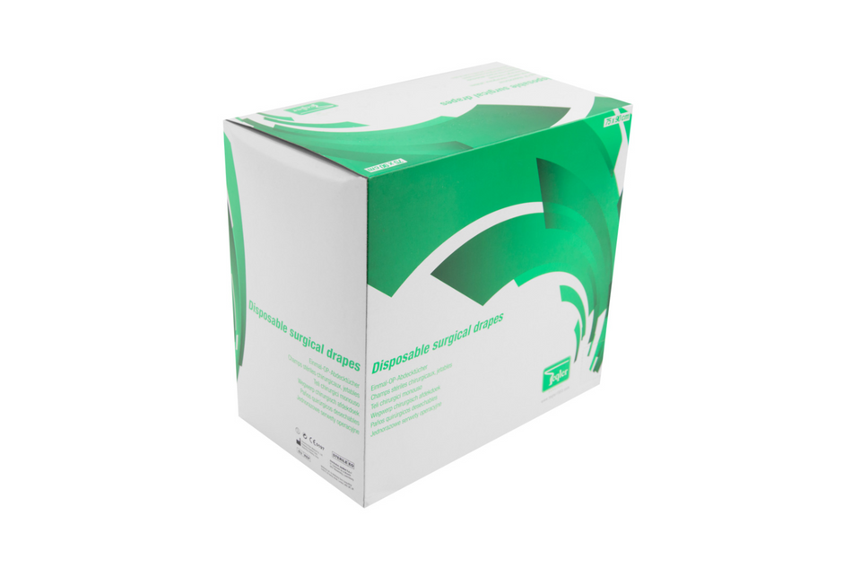Sterile Tücher 45 x 75 cm – Packung mit 50 Stück.
