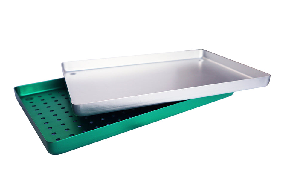 Aluminium-Kassettenboden 28 x 18 cm (wählbar mit/ohne Löcher)