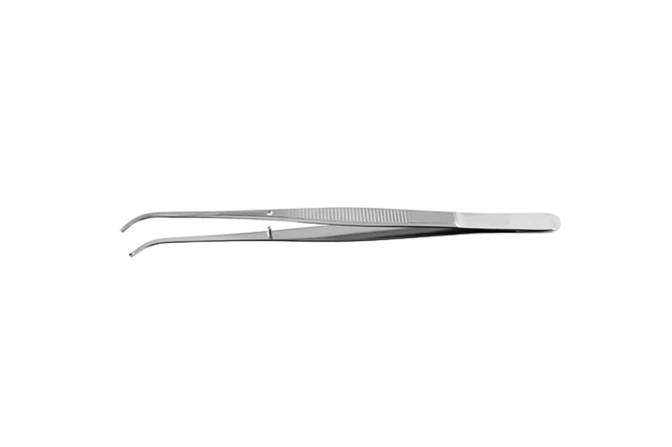 Chirurgische Pinzette gebogen 15 cm
