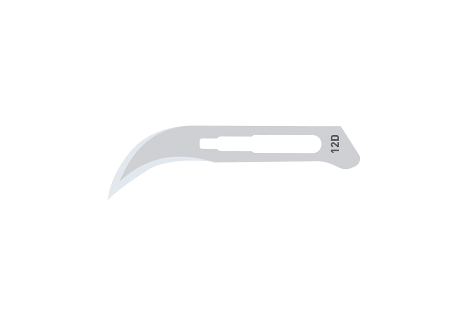 Skalpelblade nr. 12D, pakning med 100 stk