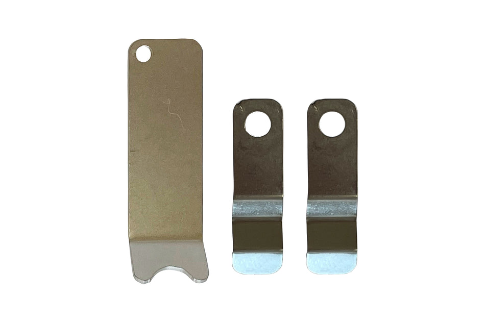 Clips for Galaxy wash trays, providing extra space for scissors, haemostats and needle holders.