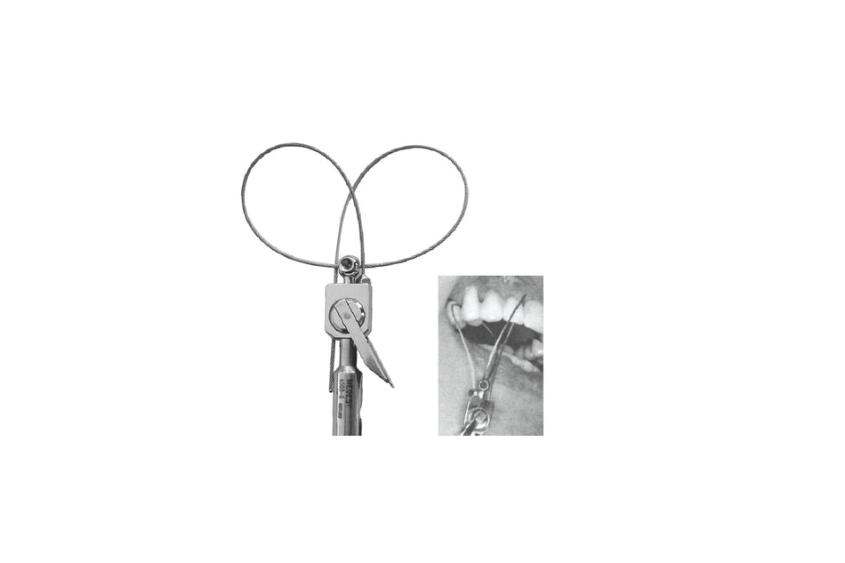 Adapter for crown remover with double wire