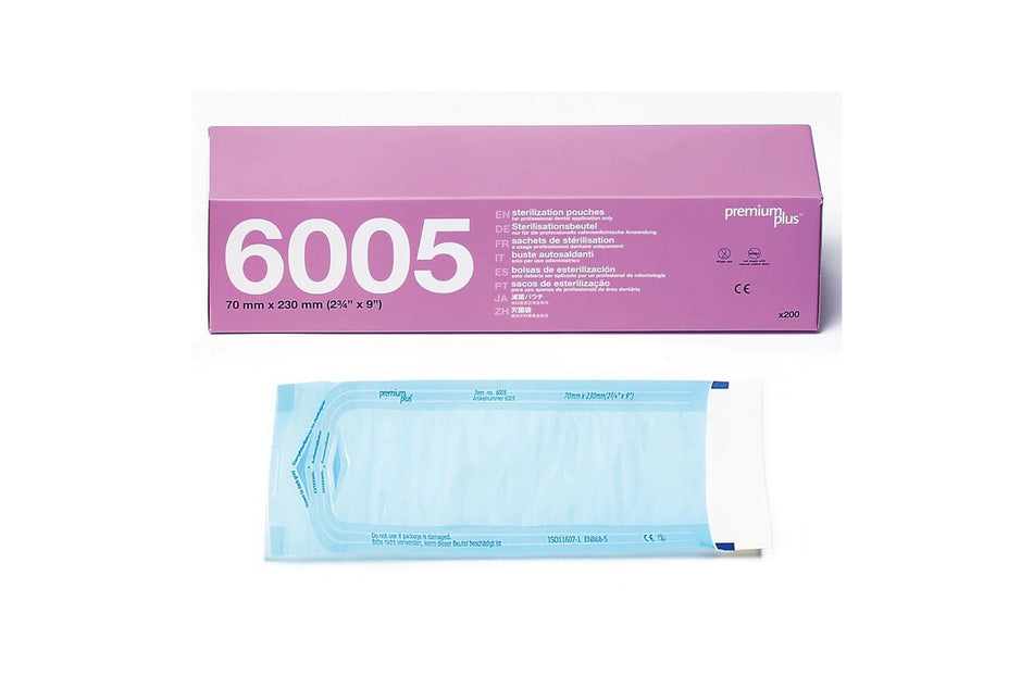 Autoclave bags 7 x 23 cm, pack of 200
