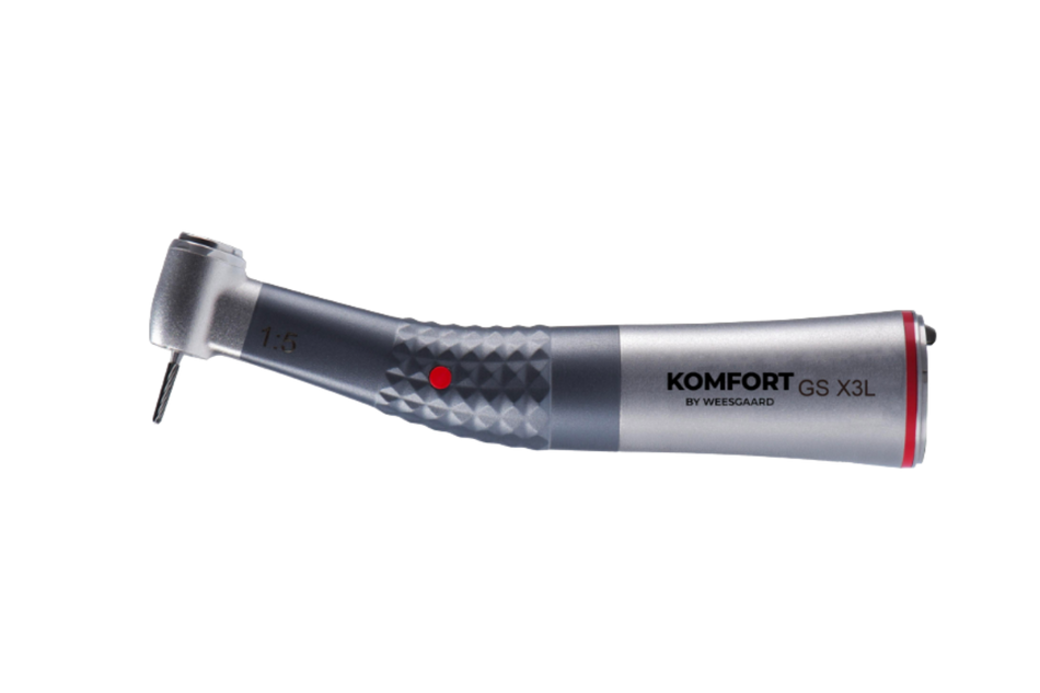 KOMFORT contra-angle 1:5 red gearing