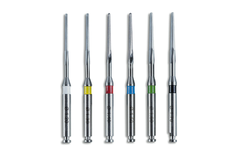 Dentoclic konische Kalibrierbohrer, 4er-Pack.