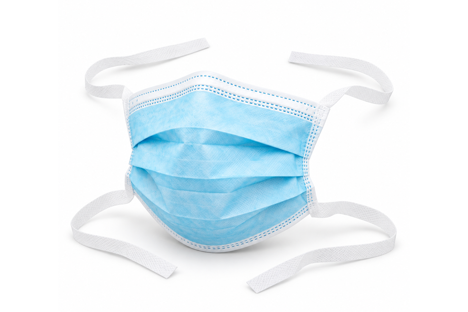 Premium mouth mask with ribbon, pack of 50 pcs