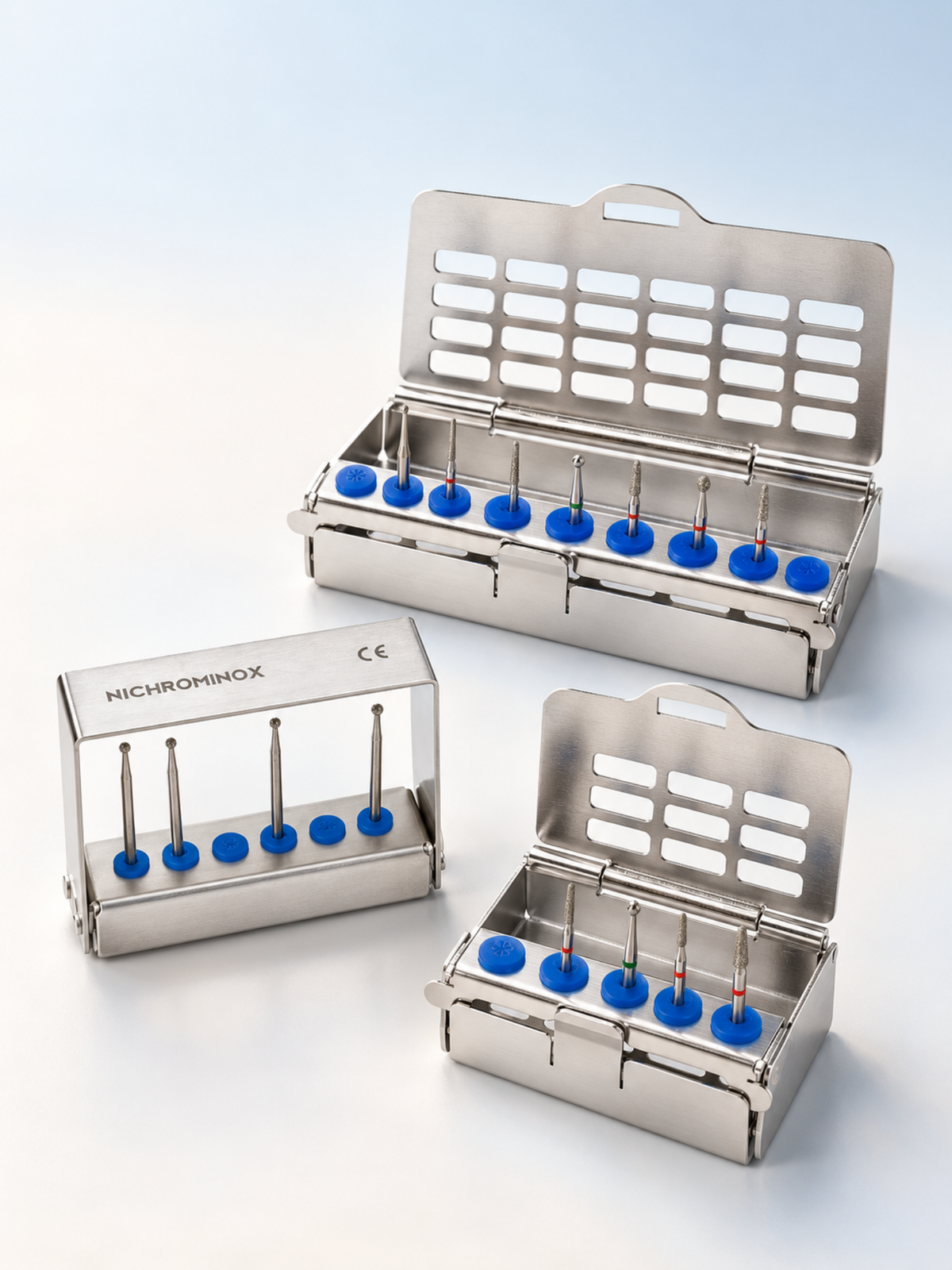 Bur holders with silicone inserts