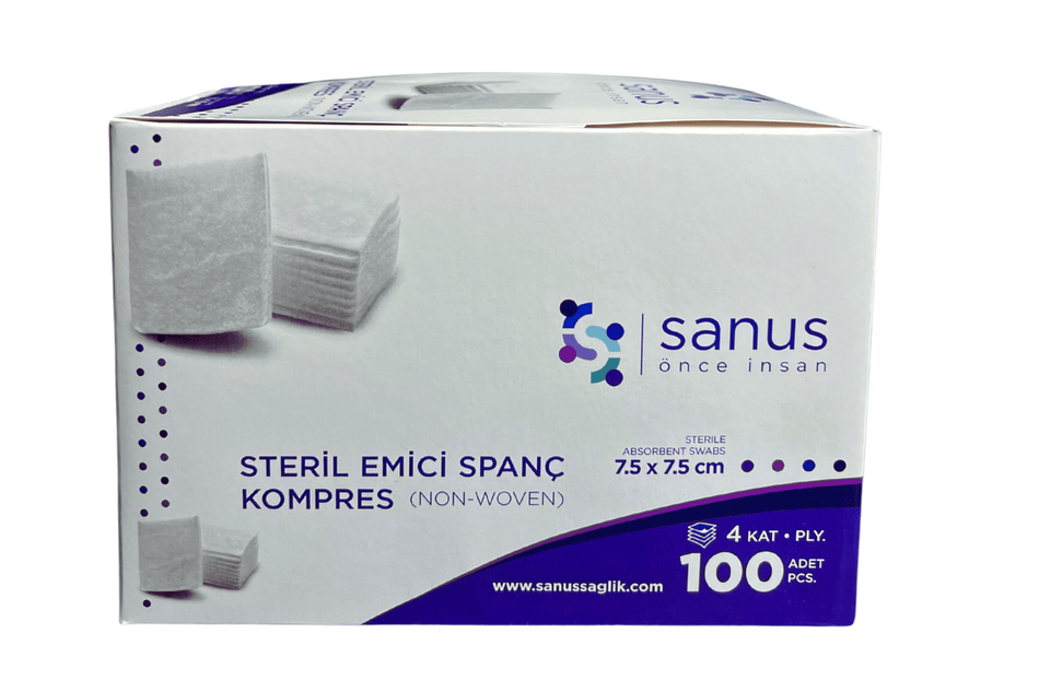 Sterile gazekrøller, Ø3-3,5 cm, pakning med 15 x 5 stk