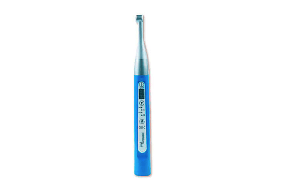 Blaue Verbundlampe mit Intensitätsanzeige