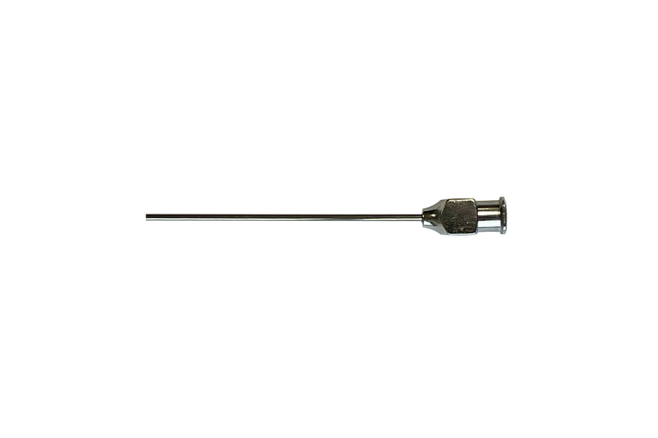 Steel needle for flushing