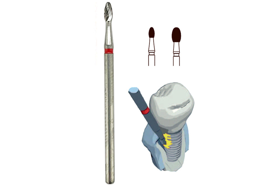 Periimplantitis/finisher football bur, pack of 5 pcs.