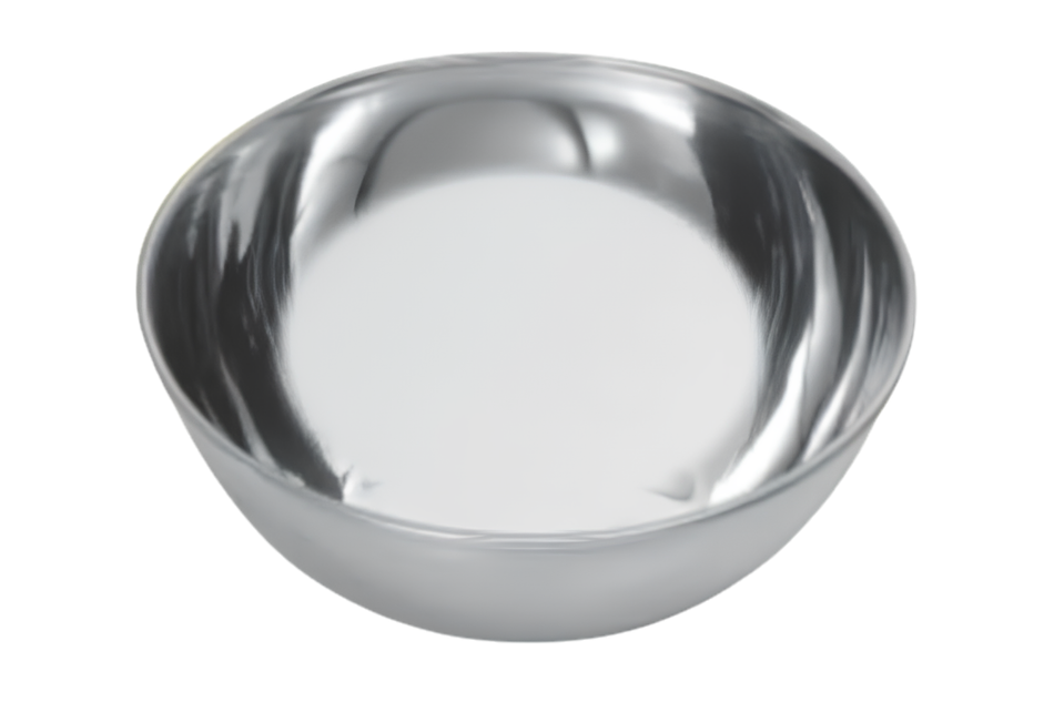 Komfort stainless steel bowl with flat bottom