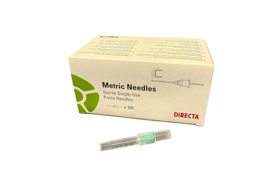 Directa metrische Nadeln, 21G (0,8 x 23 mm), Packung mit 100 Stück.