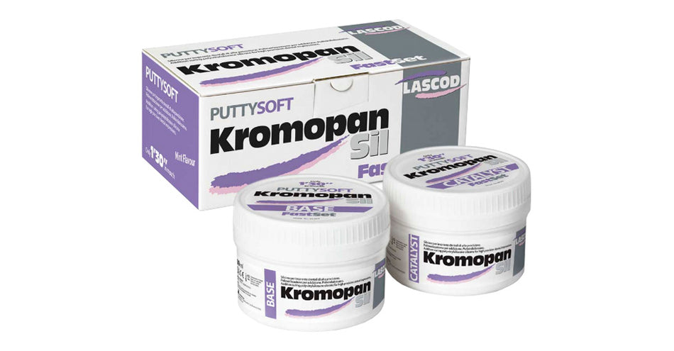 Kromopan A-silicone soft Putty, pack of 2 x 300 ml