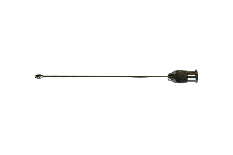 Steel needle for suction with olive